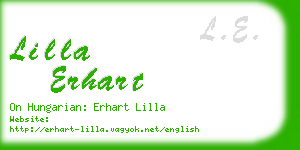lilla erhart business card